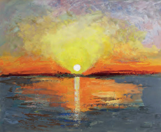 Amanecer en Cullera II Acrylic Panel Marine Painting