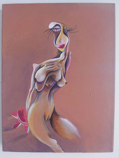 Mujer borracha Acrylic Canvas Nude Paintings