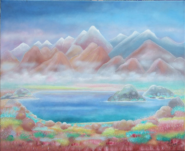 Lago Azul Acrylic Canvas Landscaping