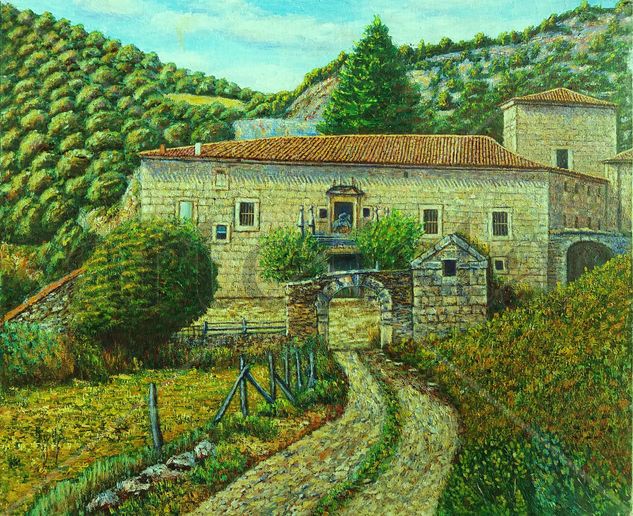 Palacio de Arlanza (Burgos) Oil Canvas Landscaping