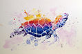 tortuga acuarela