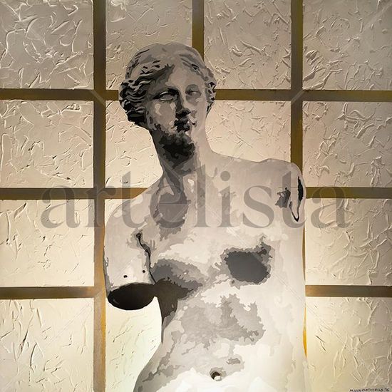 venusflage Acrylic Textile Portrait