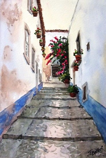 ÓBIDOS 3 Watercolour Paper Landscaping