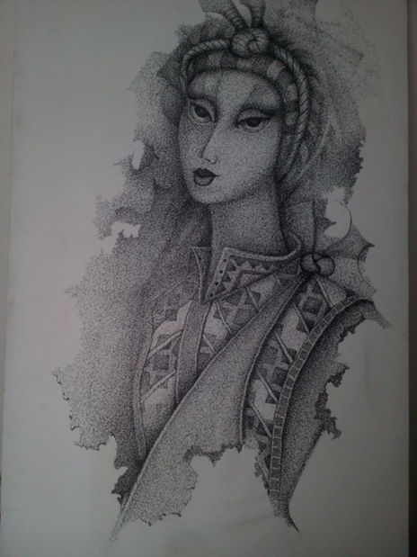 Plumilla mujer...
