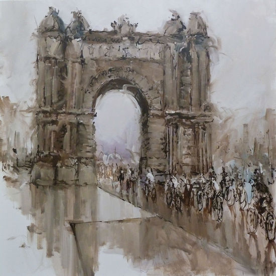 Arc de Triomf Oil Canvas Landscaping