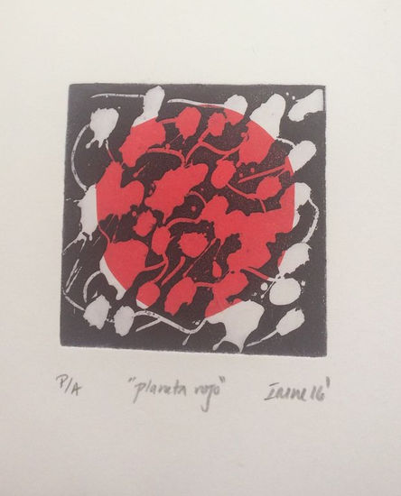 PLANETA ROJO Aquatint