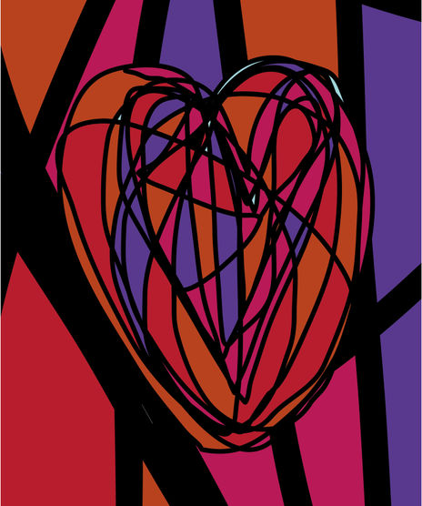 Corazón abstracto