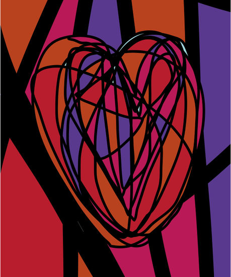 Corazón abstracto 