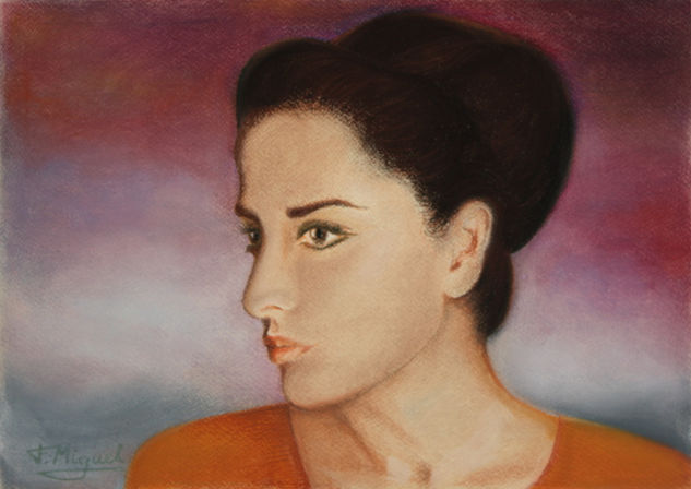 Meiga Pastel Papel Retrato