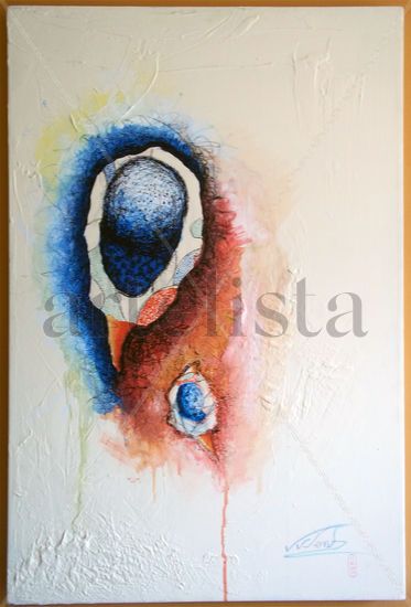 Blástula Gouache Lienzo Figura