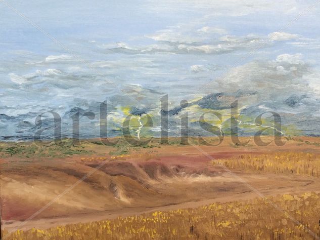 la tormenta Oil Canvas Landscaping