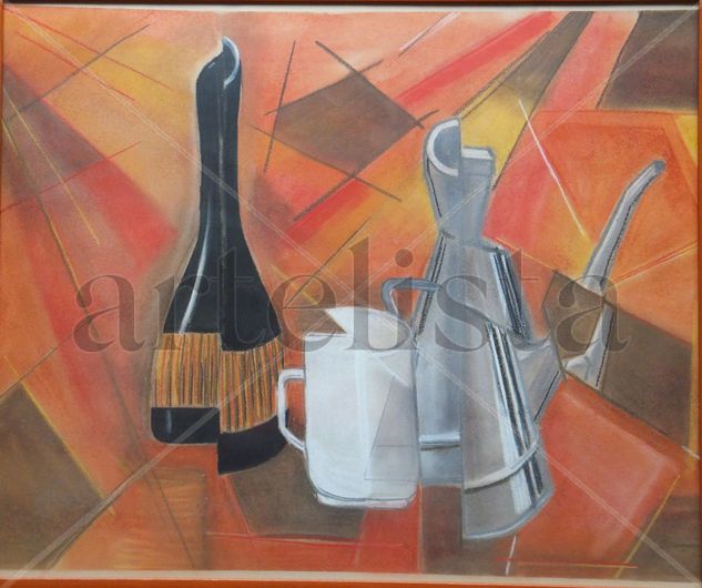 Bodegon 1 Pastel Paper Still Life Paintings