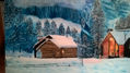 La cabaña nevada.