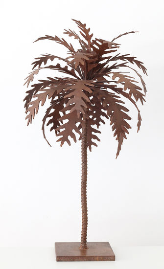 Palmera óxido pequeña - José Onieva Metal Figurative