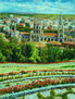 Catedral de Burgos desde los jardines del mirador del Castillo