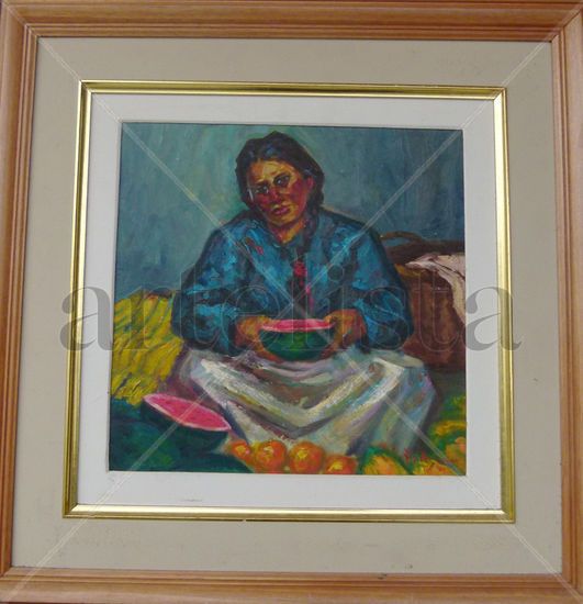 Vendedora de Sandía Óleo Otros Retrato