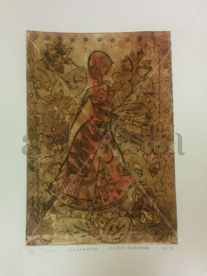 Raza  (Mujer) Collagraphy