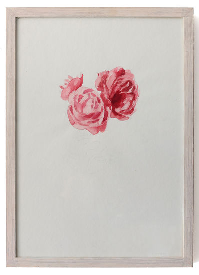 Acuarela II Rosas - Pedro Quesada Watercolour Paper Floral Painting