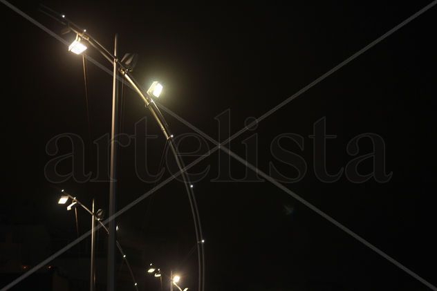 Vista nocturna de Las Canteras