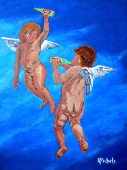 Prosit! Acrylic Canvas Nude Paintings