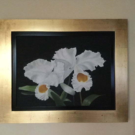 Orquideas Oil Canvas Floral Painting