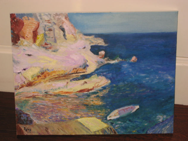 Bote_en_javea_70_50 Óleo Lienzo Paisaje