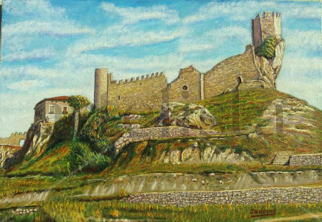 Castillo de Frías (Burgos) Oil Canvas Landscaping