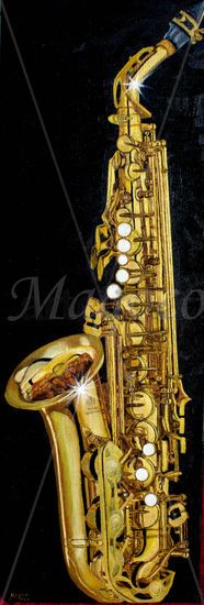 EL SAXO DE ISMAEL Oil Canvas Others