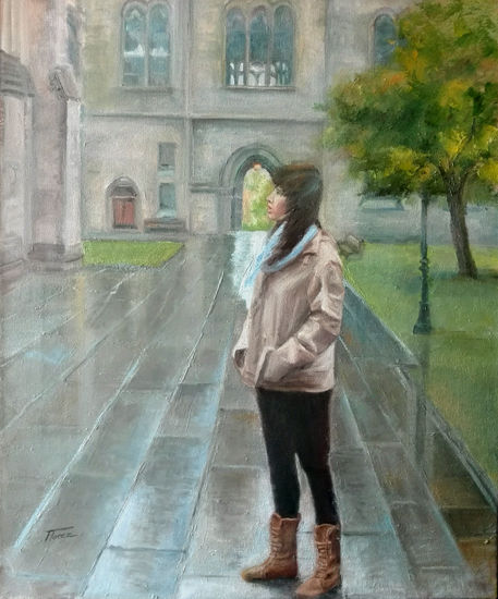 Después de la lluvia Oil Canvas Figure Painting