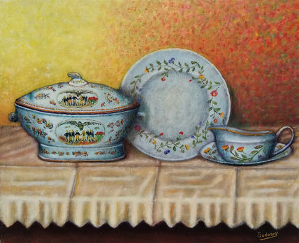 Sopera plato y salsera