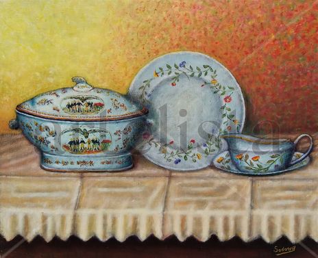 Sopera plato y salsera