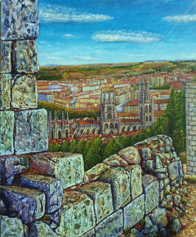 catedral desde el muro del castillo burgos