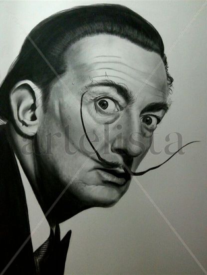 SALVADOR DALÍ Charcoal