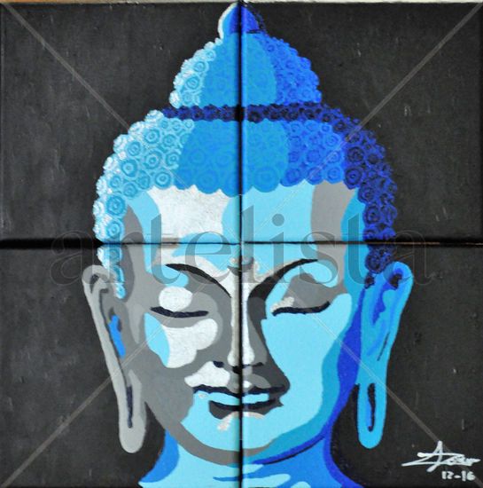 BUDA DE PLATA Acrylic Canvas Portrait