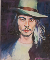 Retrato de johnny depp