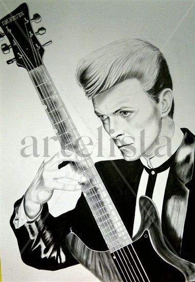 DAVID BOWIE Charcoal