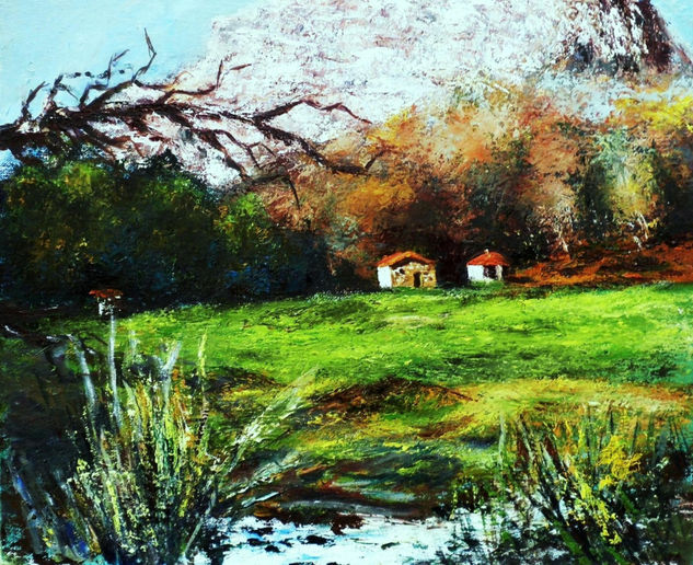 Vegabaño-4 Oil Canvas Landscaping