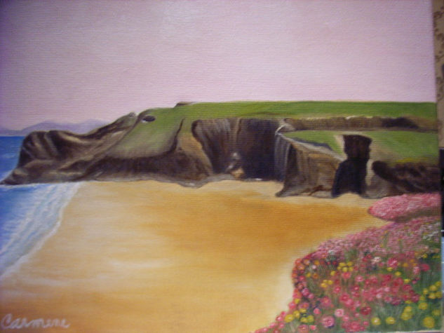 Costa de Cornwall Oil Canvas Landscaping