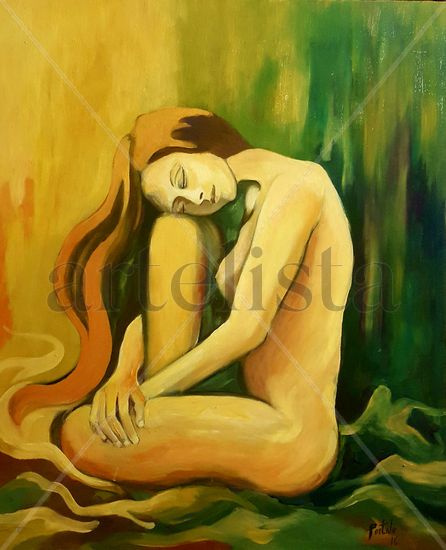 Desnudo de mujer II Oil Canvas Nude Paintings