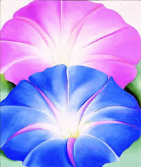 FLORES AZUL Y ROSA Oil Canvas Floral Painting