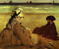 En la playa e. manet