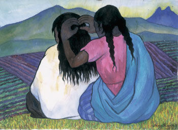 NIÑAS MEXICANAS, RIVERA