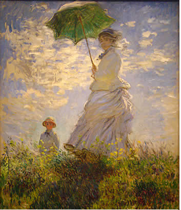 SEÑORA CON NIÑO CLAUDE MONET Oil Canvas Figure Painting