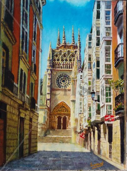 catedral, calle a plaza san fernando Oil Panel Others