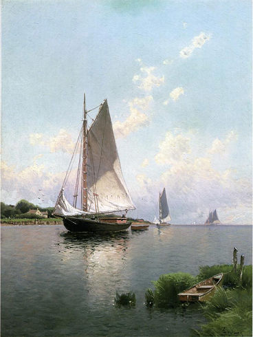 BARCO ALFRED THOMPSON BRICHER Oil Canvas Marine Painting