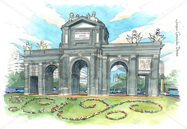 Puerta de Alcala Watercolour Paper Others