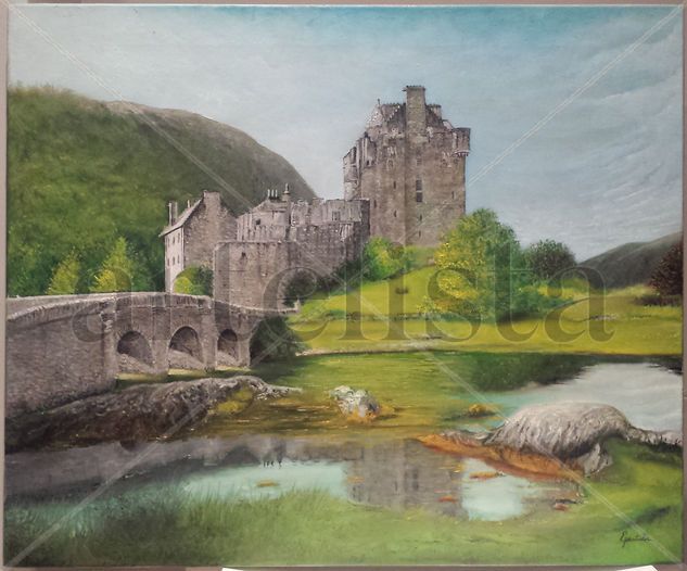 Eilean Donan Oil Canvas Landscaping