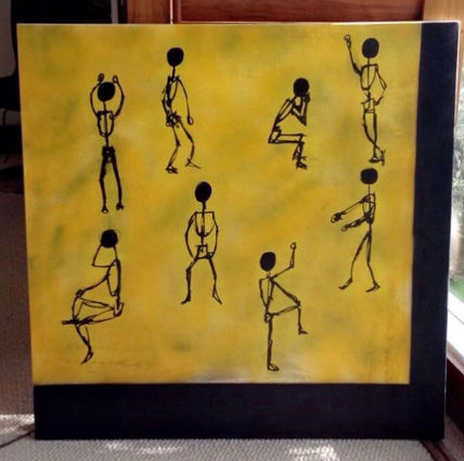Hombres en el amarillo