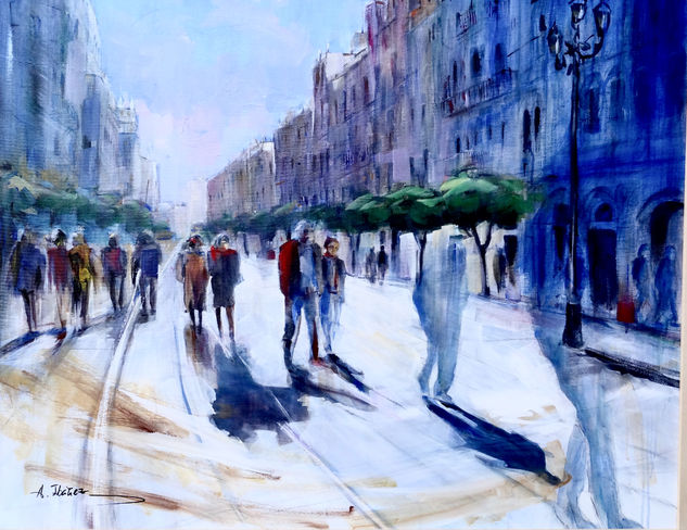 Sevilla centro Acrylic Canvas Landscaping