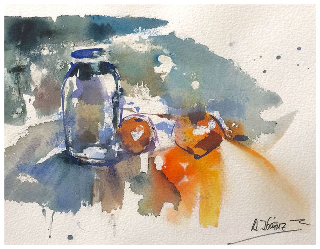 Bodegón Watercolour Paper Still Life Paintings